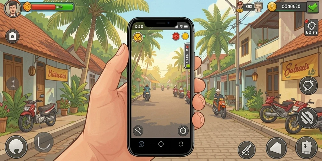 Tampilan awal game menakjubkan dan user-friendly.