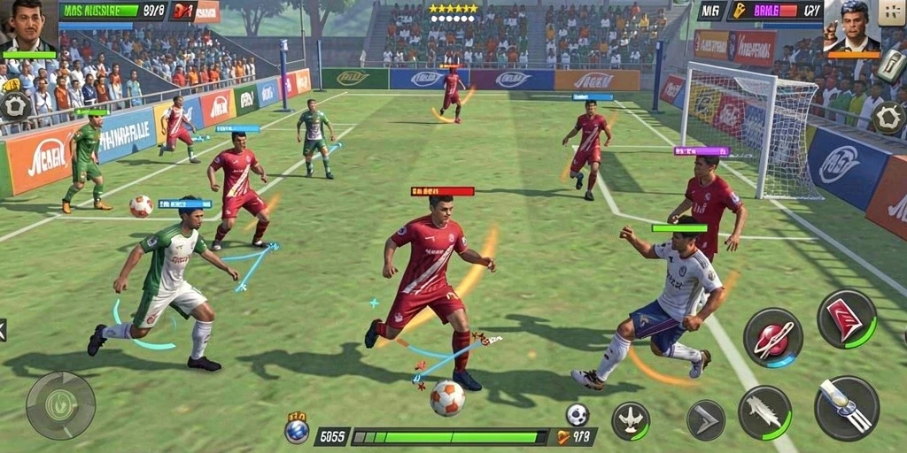 Screenshot menampilkan antarmuka utama yang modern.