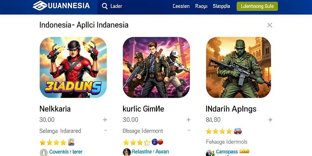 Tampilan antarmuka permainan yang menarik.