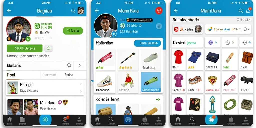 Tampilan antarmuka pengguna yang menarik dan modern.