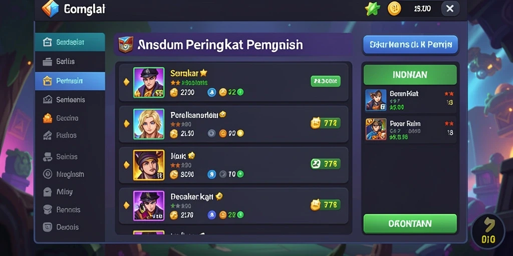 Tampilan antarmuka WASLOT yang menarik dan modern.
