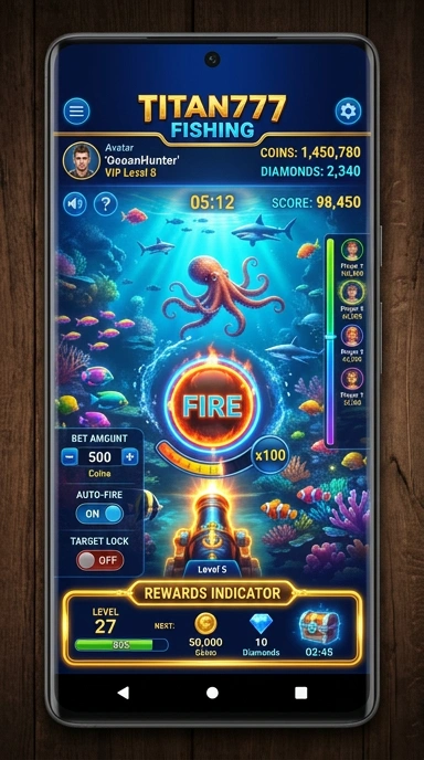 Galeri pratinjau visual titan777 build APK resmi terbaru